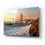 «Golden Gate Bridge Sunset» par Epic Portfolio, art mural en verre acrylique-76818079