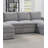Contemporary 6Pc Set Modular Sectional Set 2X One Arm Chair / Wedge 2X Armless Chairs 2X Ottomans Morgan Fabric Plush Living Room Furniture