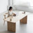 Burlywood Rectangular Solid wood Butterfly Leaf Dining Table-1092239877