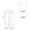 Meuble-lavabo blanc, 1 porte, 2 tablettes de rangement, esthétique moderne, divers décorations de meuble-lavabo avec porte simple et esthétique épurée pour les espaces, s'adapte à plusieurs styles d'intérieur, avec une hauteur de 32,33 po et une largeur de 15,93 po,-1757689236