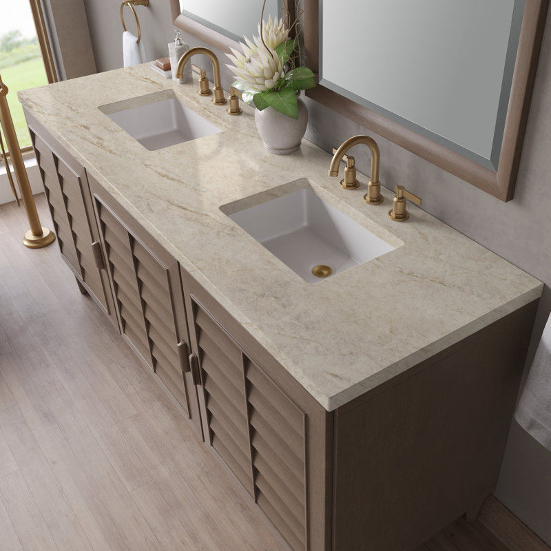 Portland 72'' W Double Vanity, Tajnar Eclos, Widespread