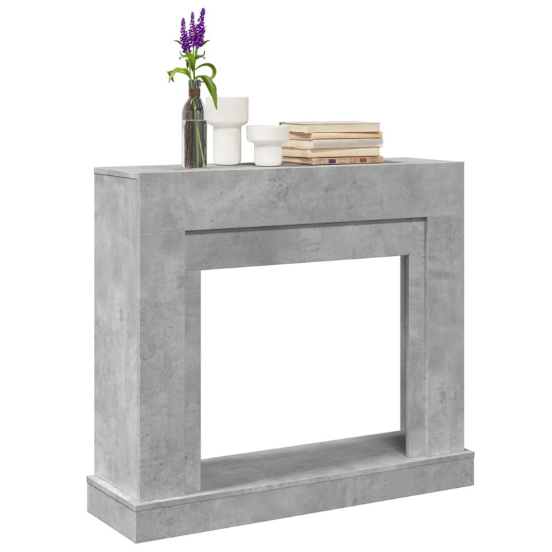Bois d'ingénierie 39,4 x 11,8 x 34,4 po, Gris béton