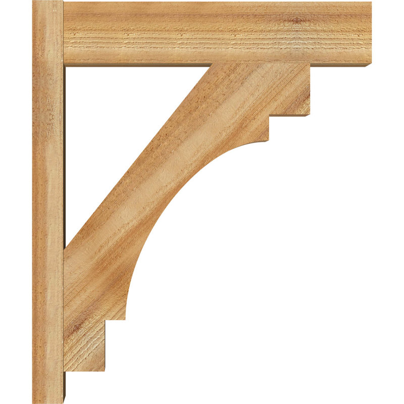 Persienne en bois Merced Block Rustic Timber, P 22 po x H 26 po, 6" W Western Red Cedar (Rough Sawn)