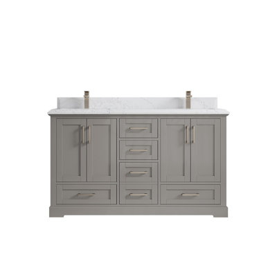 Ensemble de meuble-lavabo double 60 po Esin