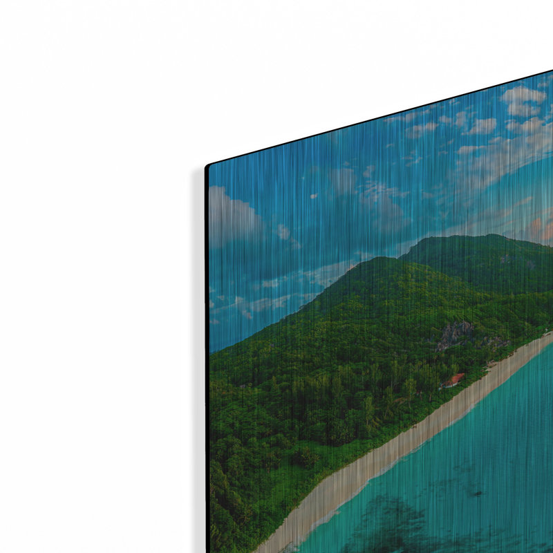 «LaDigue 2 Crop», art mural en métal, H 24 po x l 36 po