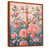 Toile avec cadre flottant brun