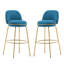 Tabouret de bar rembourré en métal-681448599