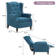 Zelma Upholstered Push Back Recliner w/ Vibratory Massage & Heating Function