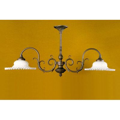 Demopolis 2-Light Shaded Chandelier