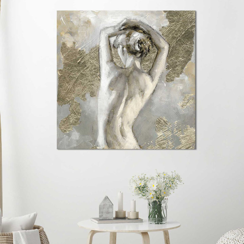 «Intime II», reproduction de peinture acrylique, H 36 po x l 36 po x P 1,5 po, Toile tendue