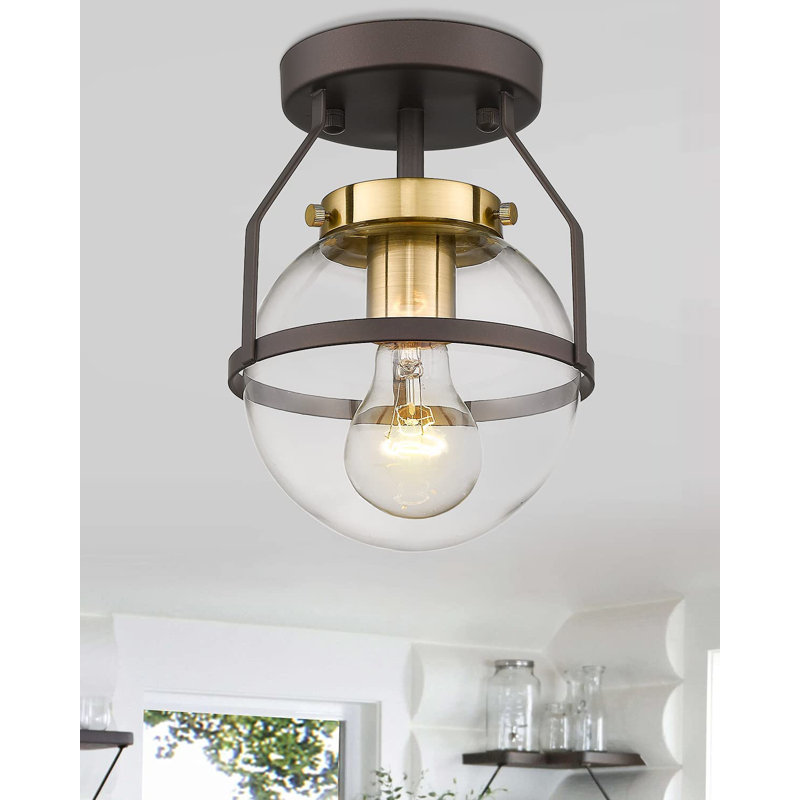 Naoimh Glass Semi Flush Mount