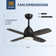 36'' Dimmable Ceiling Fan With Led Lights & Remote Control