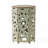 Patio Intricate Carved Accent Table - Metal Side Table, Multi-Functional End Table for Outdoor, Living Room, Bedroom & Entryway Decor-201526517