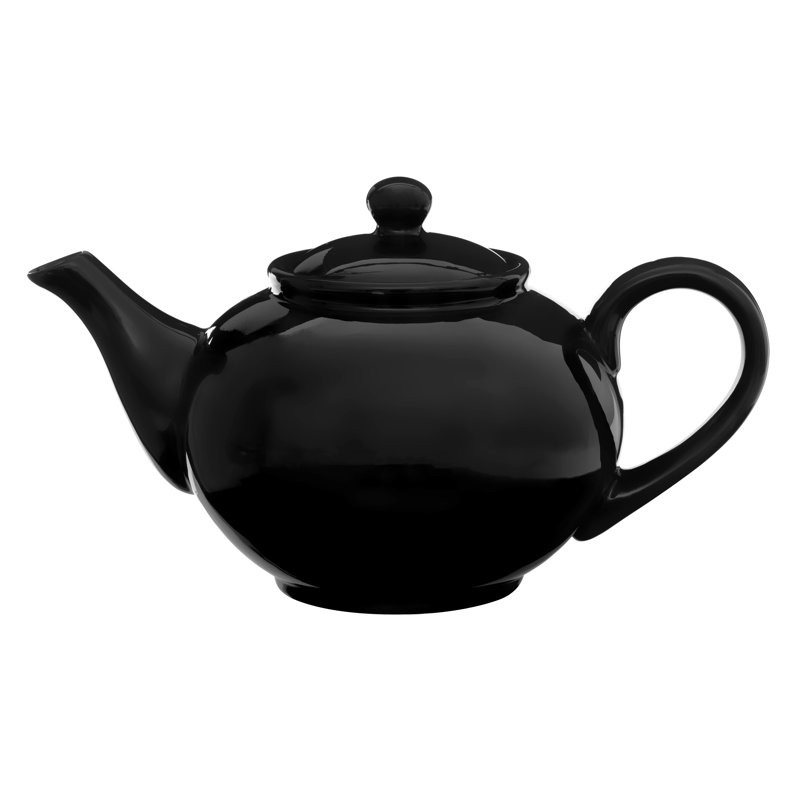 Wayfair Basics™ 1.3ml Solid Colour Teapot, Black