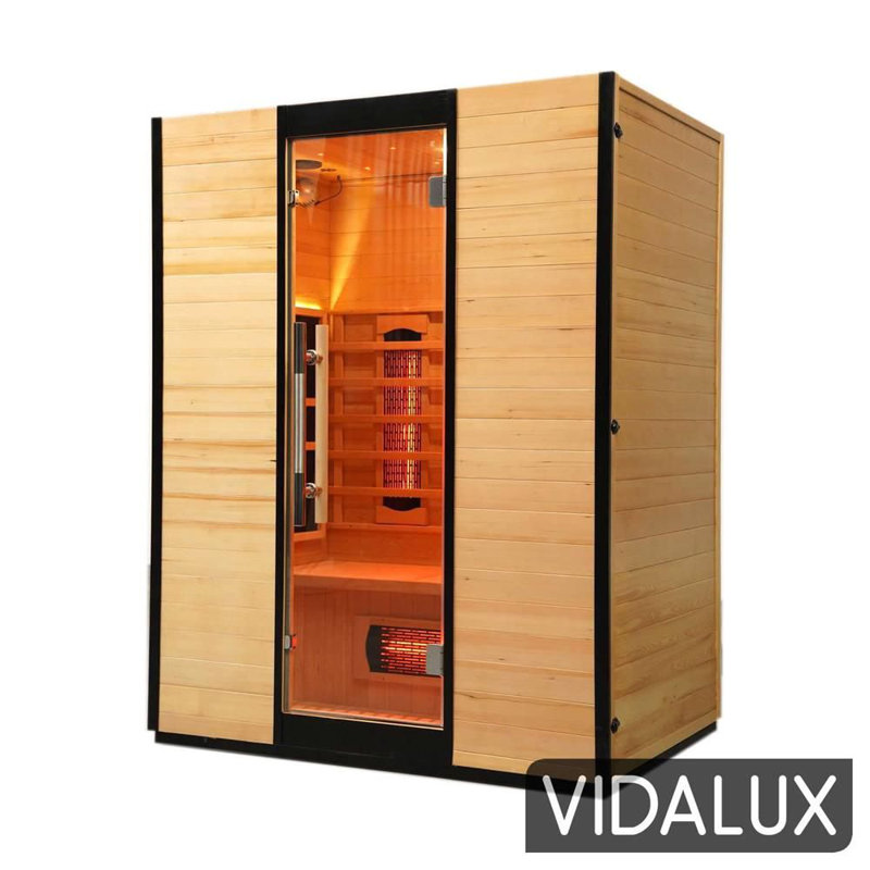 Vidalux Platinum 3 Person Full Spectrum Infrared Sauna With Complete Heat