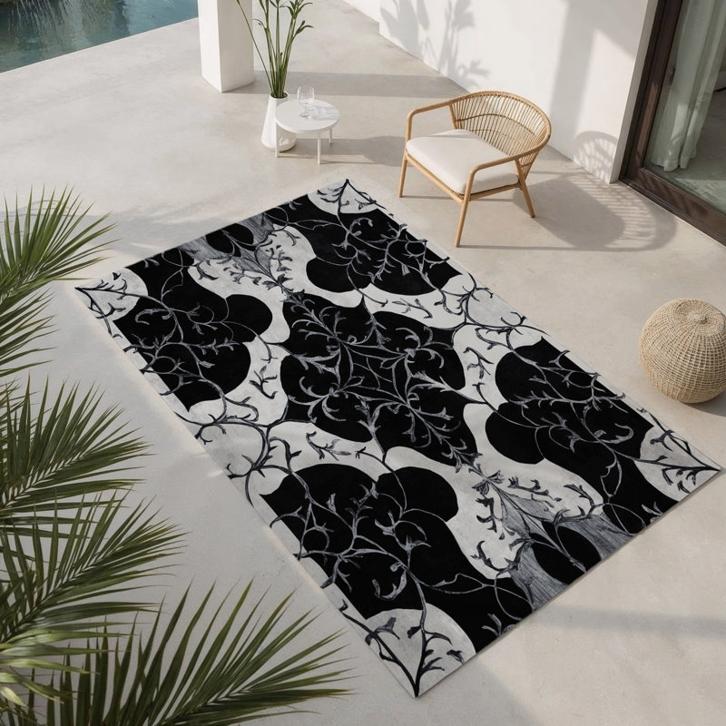 Nightfall Enchant Indoor And Outdoor Area Rug, Rectangle 1'6" x 2'6"