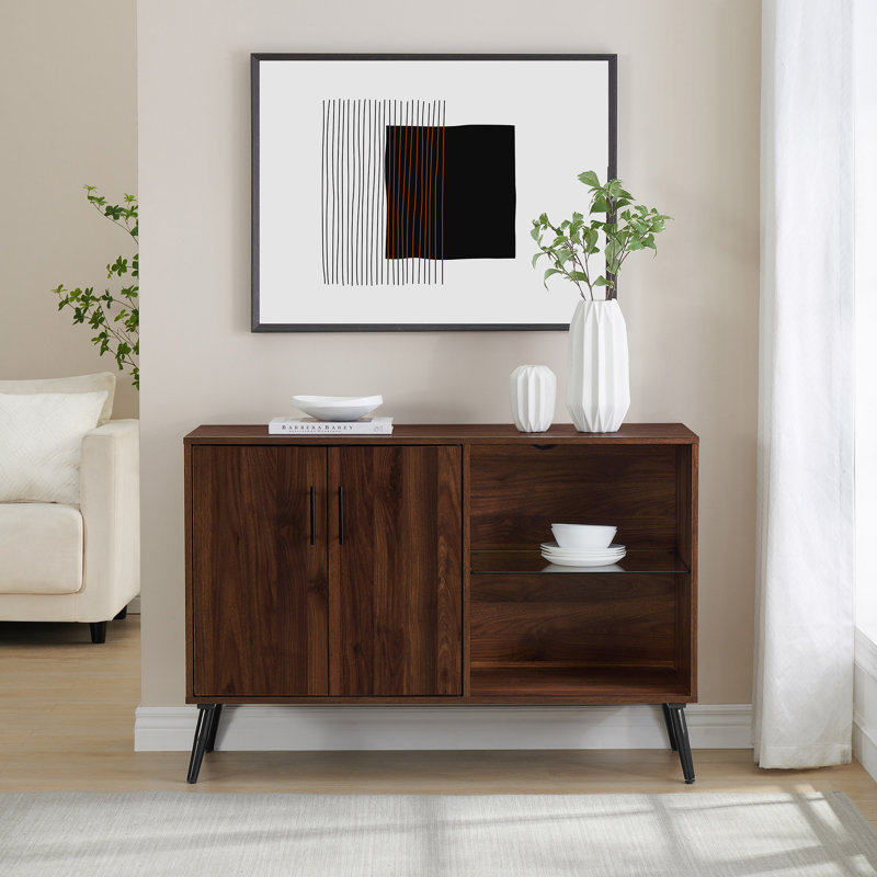 Amyris TV Stand for TVs up to 50", Dark Walnut