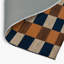 Tapis d'intérieur et d'extérieur à carreaux brun-386635979