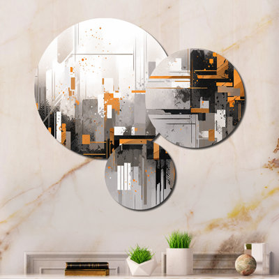Ensemble de 3 décorations murales en métal