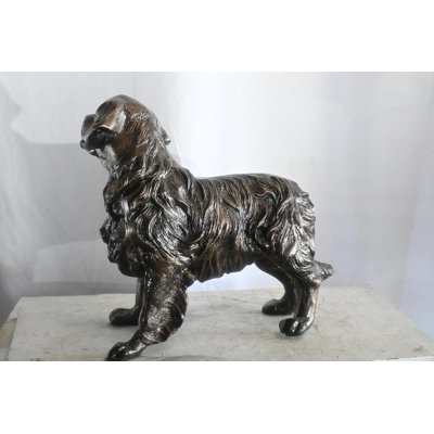 Standing Golden Retriever Handcrafted Aluminum Dog Decor 23"x12"x21"H