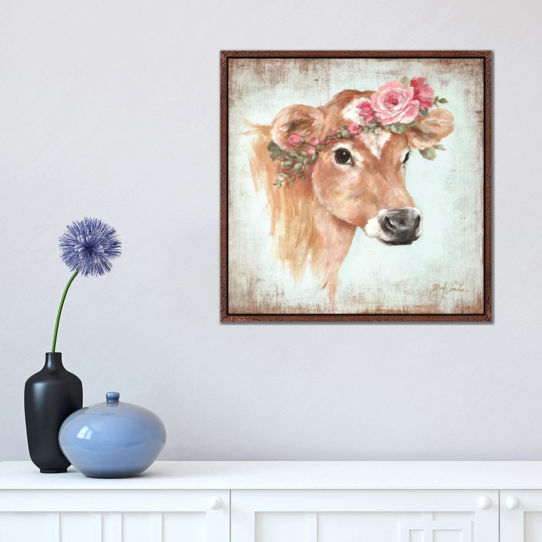 Rosie by Debi Coules - Floater Frame Painting on Canvas