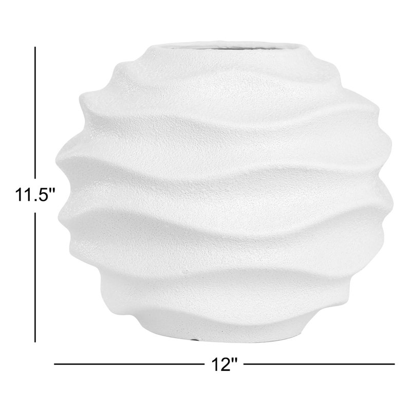 Ceramic / Porcelain Table Vase, White