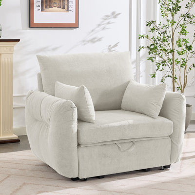 Fauteuil d'appoint moderne en velours côtelé, siège unique avec accoudoirs
