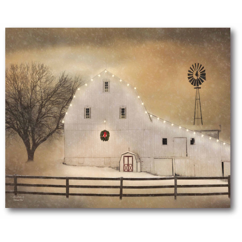 « white grange vacances », impression sur toile