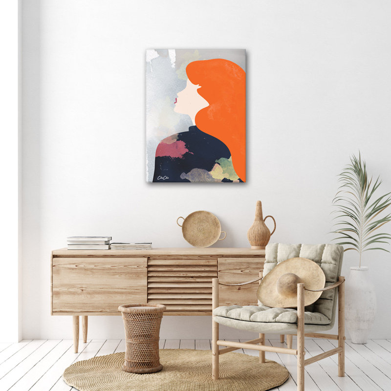 «Women Of The World III» par Chichi Decor, H 18 po x l 12 po, Toile tendue, Pas de tapis