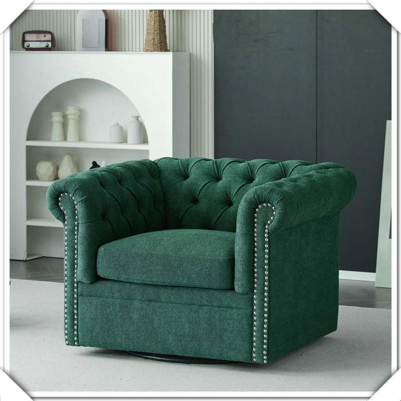 Fauteuil club pivotant Chesterfield pour sièges élégants