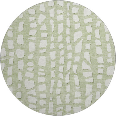 Premium Machine Washable Prisco Aloe Rug