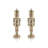 Hartwin 2-Piece Set Metallic Decorative Nutcracker Figurines-360163603-360163628