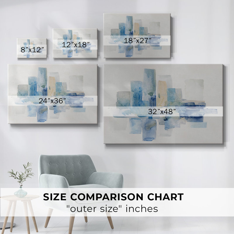 Toile tendue I-Gallery Soft Skyline, H 12 po x l 18 po