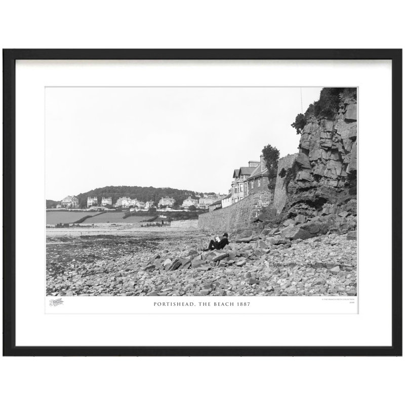 Portishead, The Beach 1887 - Single Picture Frame Print, 60cm H X 80cm W x 2cm D