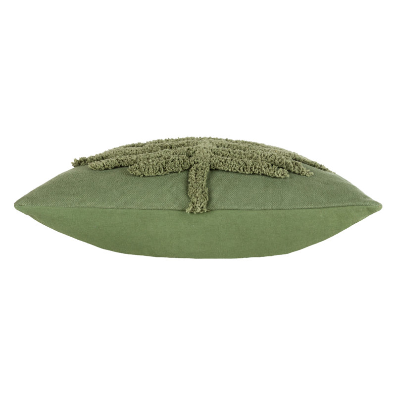 Dakota Floral Square Throw Cushion, Green