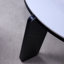 Ensemble de 2 tables basses gigognes rondes pour petit endroit, table de bout de salon avec plateau en pierre frittée blanche, table de chevet de 32,68 po + 16,93 po de diamètre pour la salle à manger de la salle à manger, canapé de 83 cm et plus de 43 cm