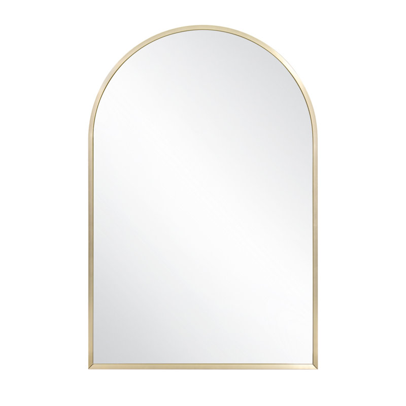 Maeve Metal Wall Mirror, 36" x 24", Gold