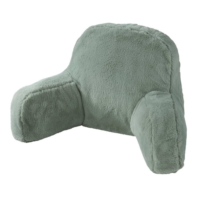 Oreiller en fausse fourrure, Vert