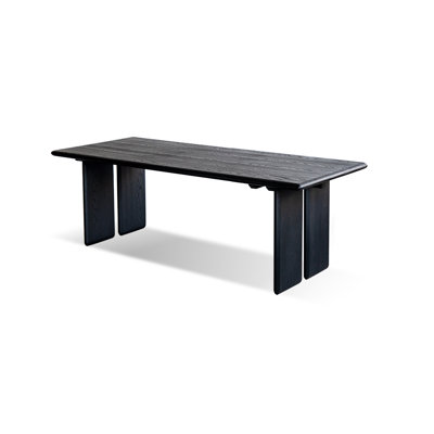 Table de salle à manger rectangulaire noire