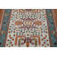Tapis oriental bleu clair fait à la main Oushak 4 x 6
