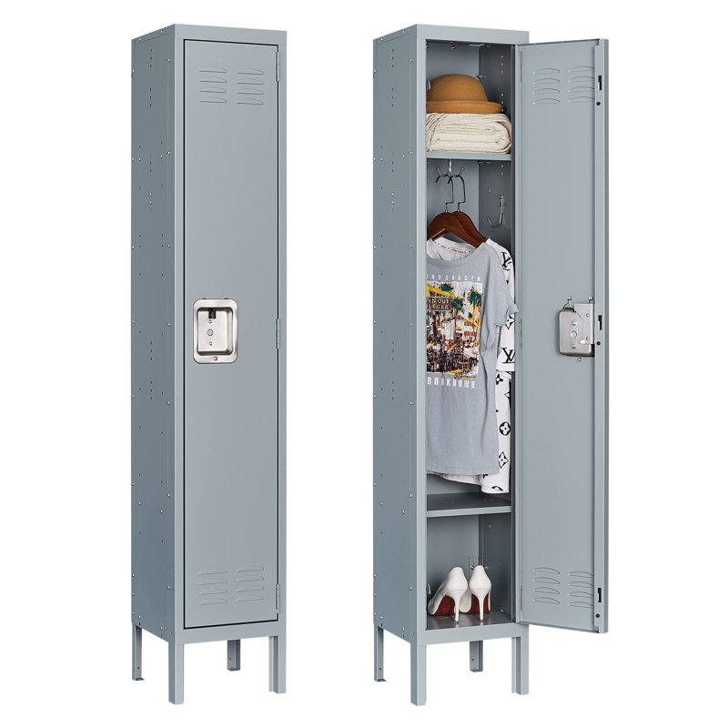 Armoire de rangement en métal, Gris