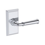 Dunsmoor Passage Lever with Chamfered 5in Rose in Venetian Bronze