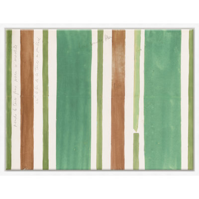 "Rayures vertes et brunes (var. 1)"