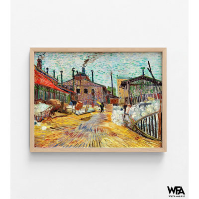 «The Factory» par Vincent Van Gogh, art de la ville colorée, impression de l'usine Van Gogh, reproduction de peinture à l'huile Van Gogh, art mural industriel, reproduction d'art