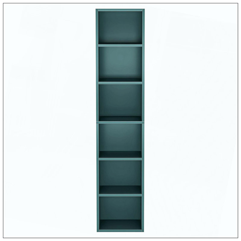 Bibliothèque cubique à 6 niveaux, Bleu