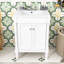 Meuble-lavabo simple 24 po avec plateau en céramique Sunde-1040463390