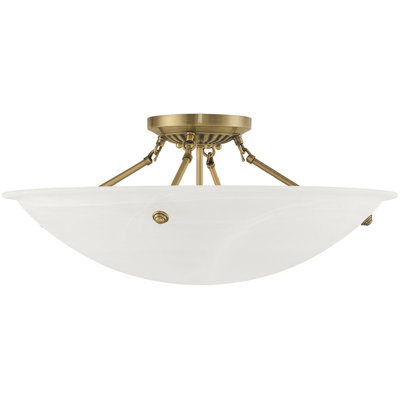 Glass Semi Flush Mount