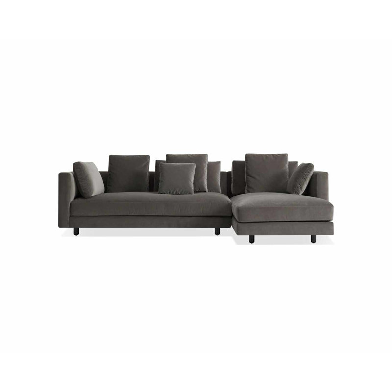 Hands Down Chaise Sectional, Landa Stone, Right Hand Facing