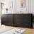 Black 6-Drawer Dresser, Modern Wood Chest with Deep Drawers & Nickel Handles-1338424787