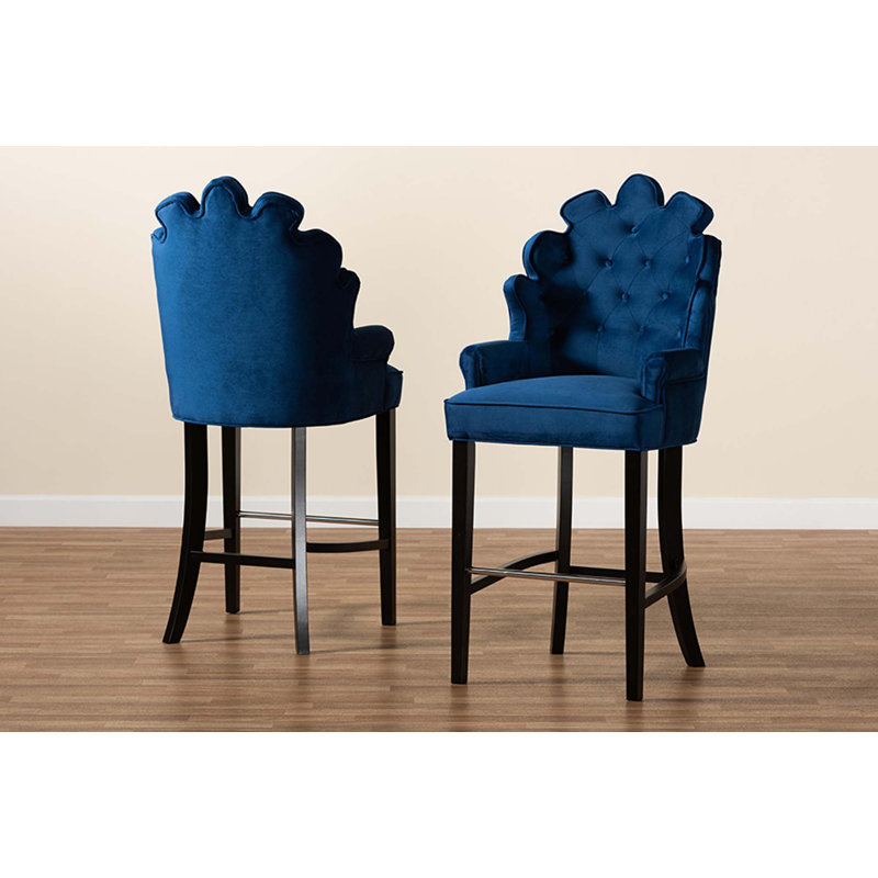 Tabouret 30,3 "Danni-Lee, Bleu marine